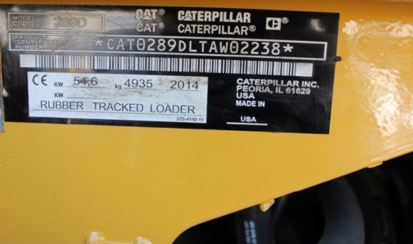 Mini-chargeuse sur chenilles CATERPILLAR 289D – Image 8