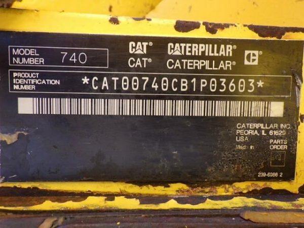 Tombereau Articulé Caterpillar 740 Occasion – Image 27