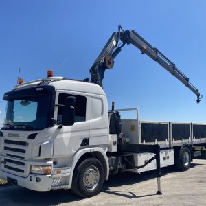 Camion Plateau SCANIA P230 + Fassi F150AC