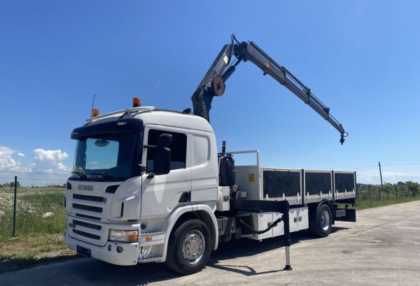 Camion Plateau SCANIA P230 + Fassi F150AC